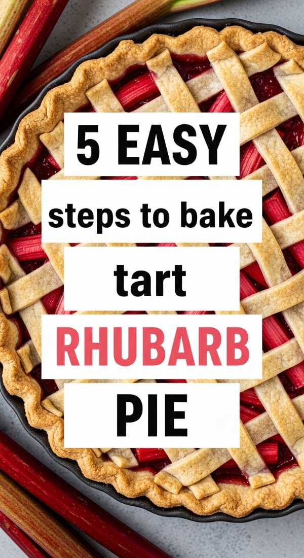 5 Easy Steps To Bake A Tart Rhubarb Pie 6a06bc47c7e51