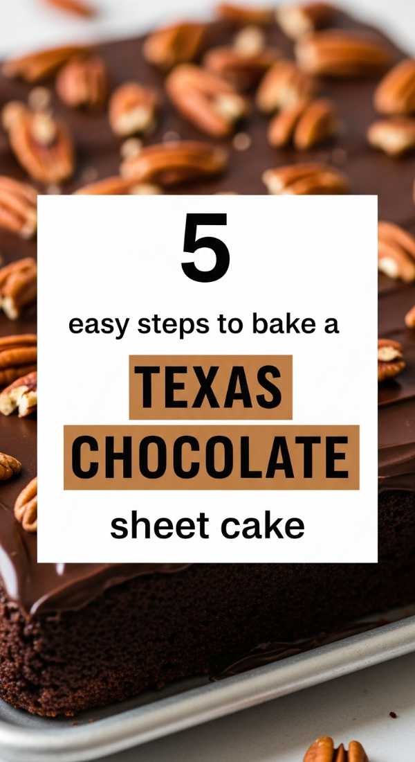 5 Easy Steps To Bake A Texas Chocolate Sheet Cake 6a0703a33978a