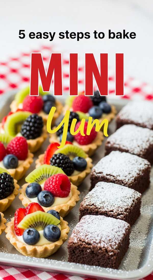 5 Easy Steps To Bake Mini Picnic Desserts 69fae8fc4e258