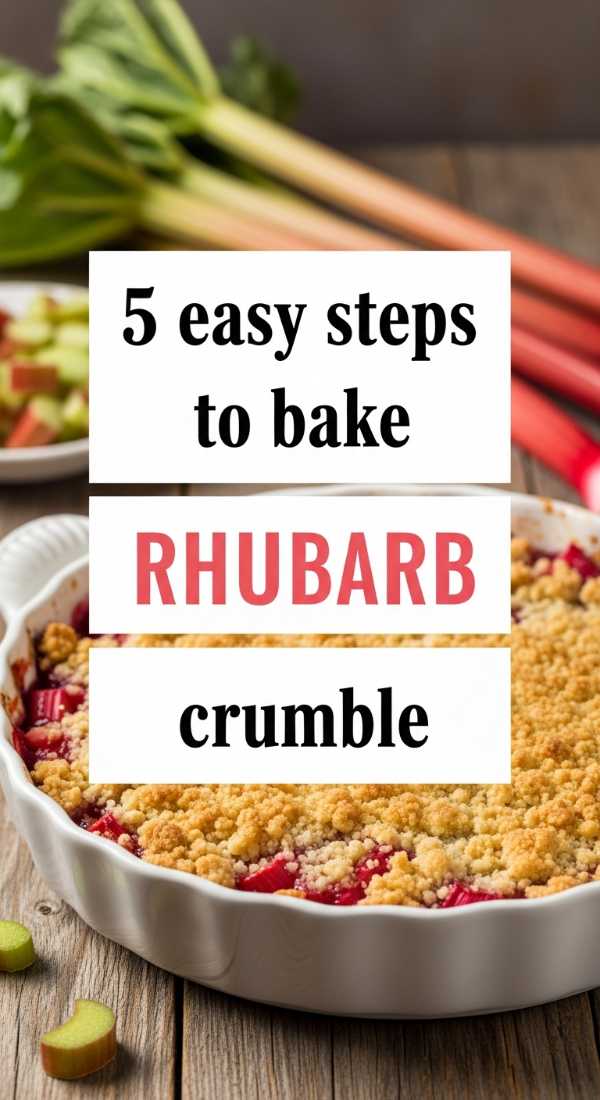 5 Easy Steps To Bake Rhubarb Crumble 6a0706e946b6f