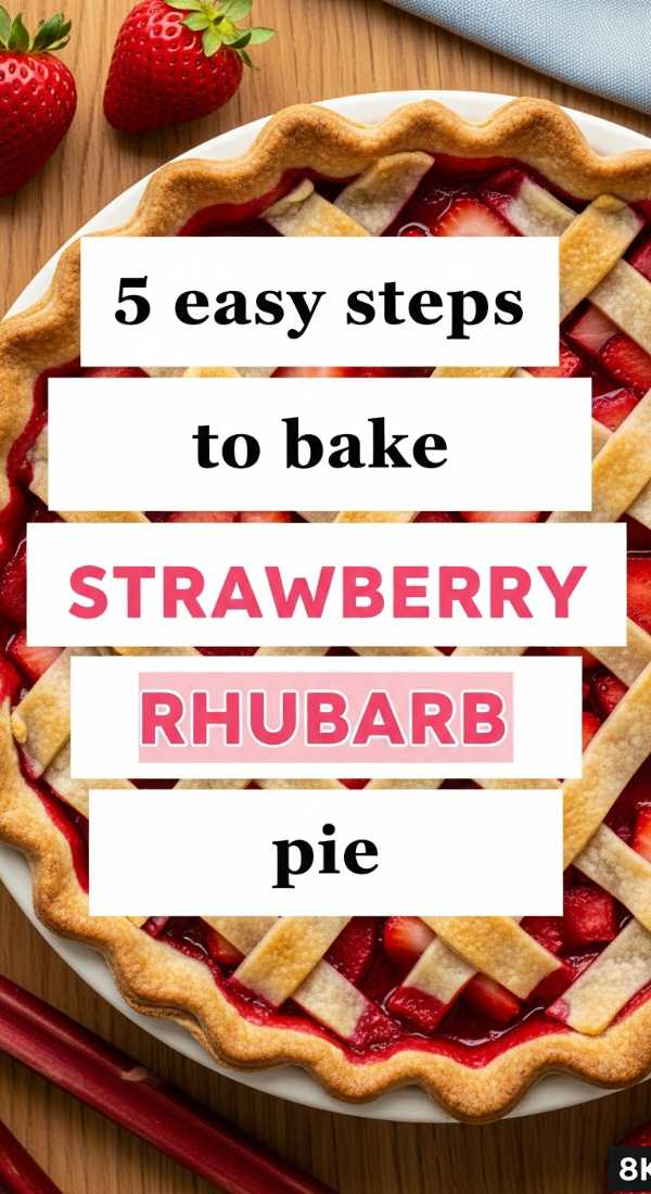 5 Easy Steps To Bake Strawberry Rhubarb Pie 6a017db1248c7
