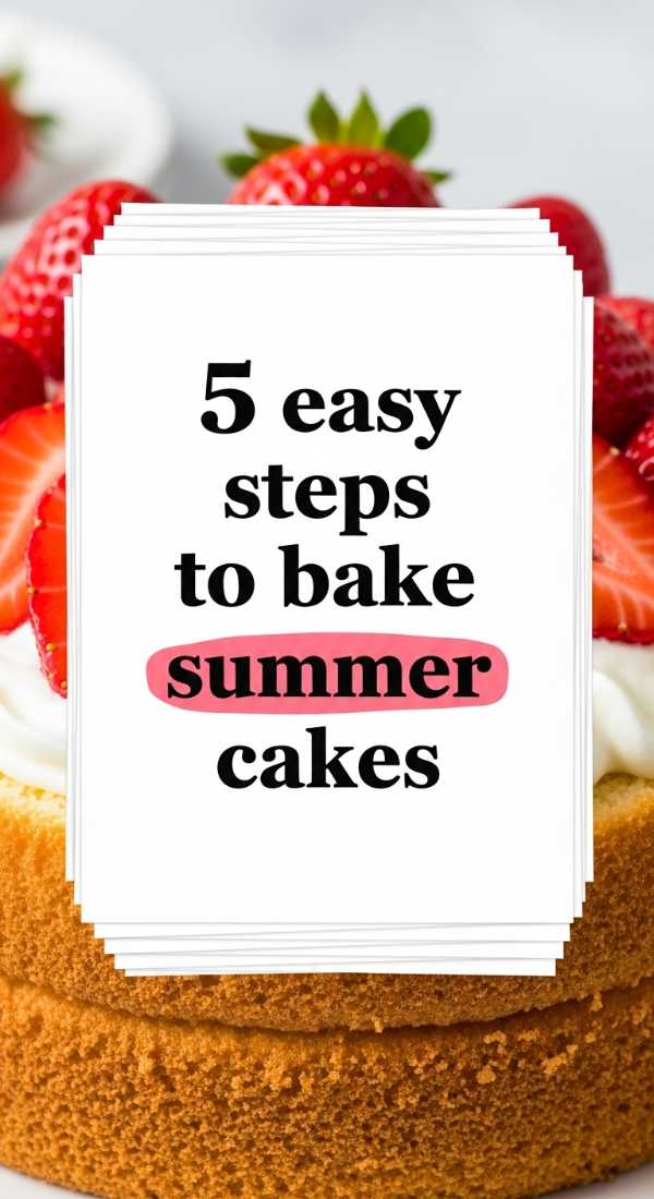 5 Easy Steps To Bake Summer Cakes 6a10d180b47e3