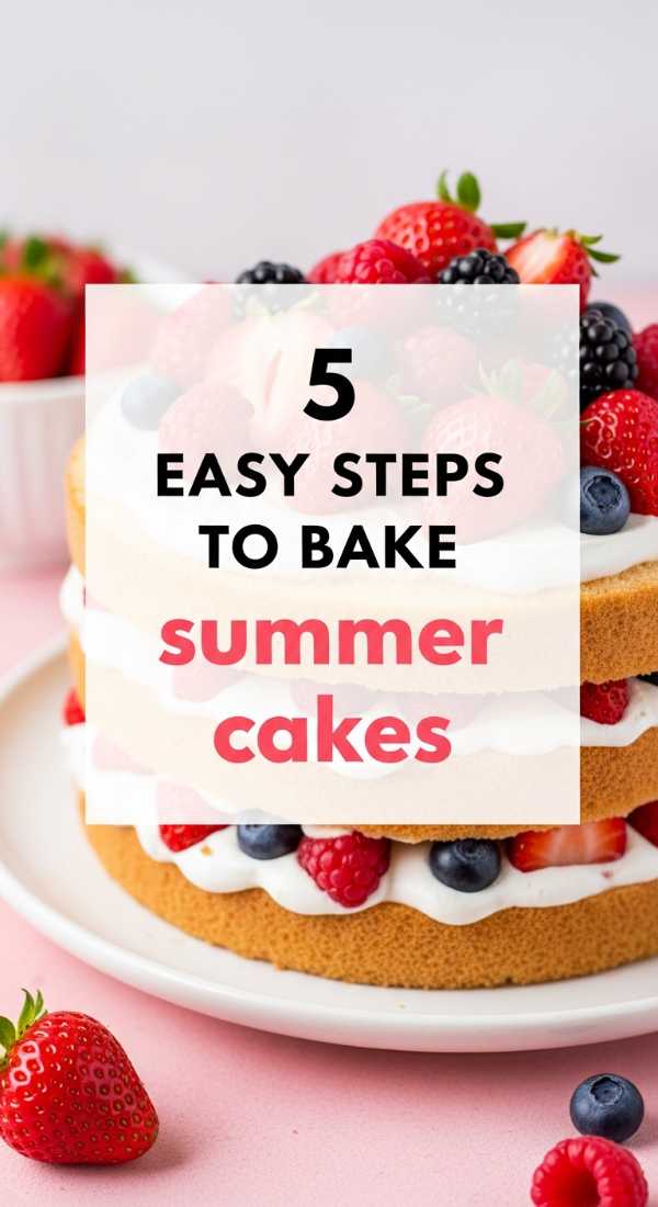 5 Easy Steps To Bake Summer Cakes 6a10d18696929