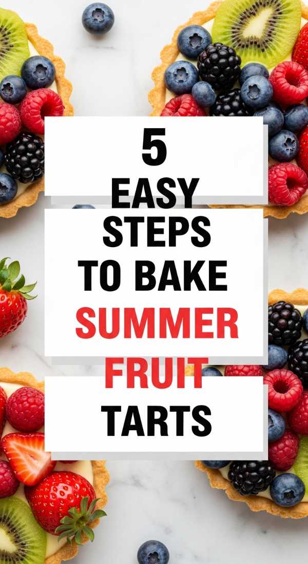 5 Easy Steps To Bake Summer Fruit Tarts 69f6f4bd13207