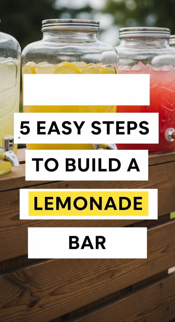 5 Easy Steps To Build A Lemonade Bar 69f47ee9aed66