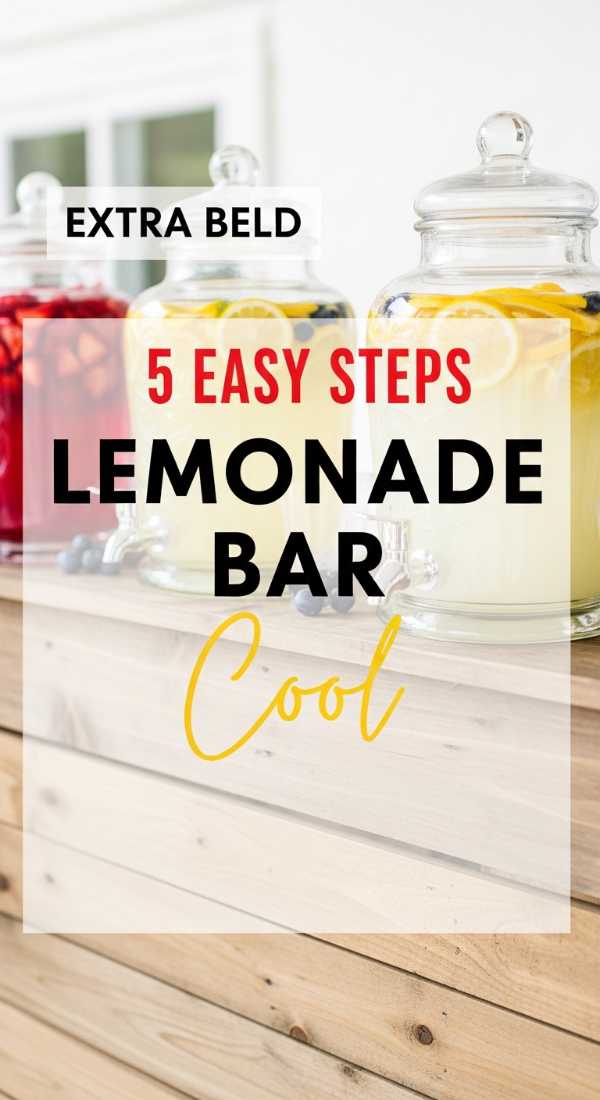 5 Easy Steps To Build A Lemonade Drink Station 69f478e72cc82