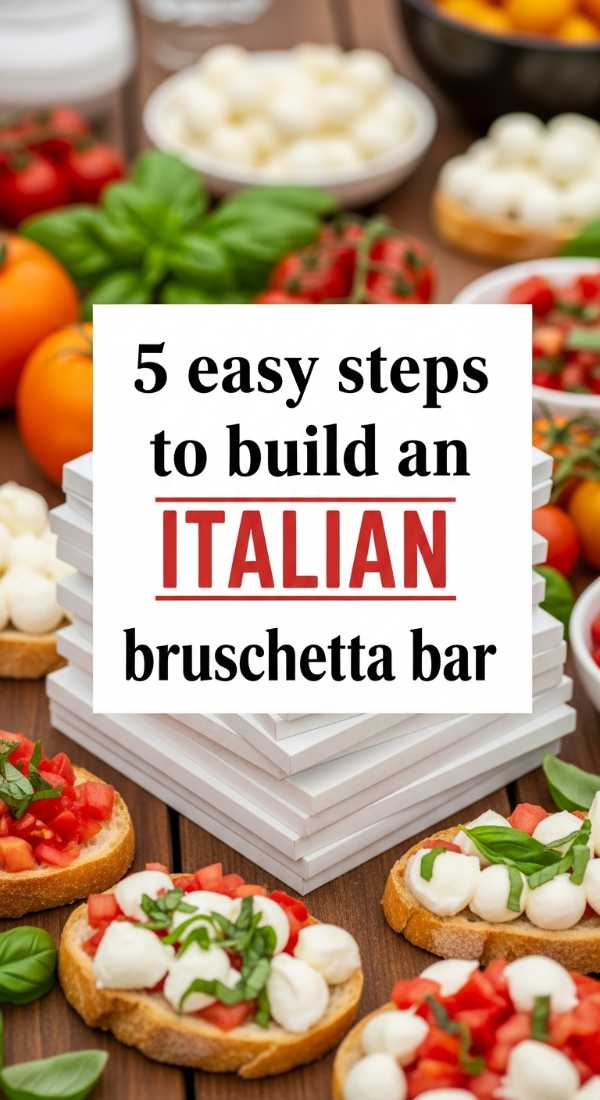 5 Easy Steps To Build An Italian Bruschetta Bar 69fb140defbe7