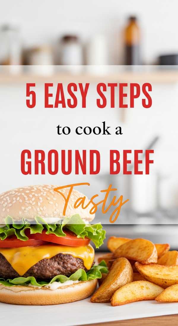5 Easy Steps To Cook A Ground Beef Burger 6a044ae3e0320
