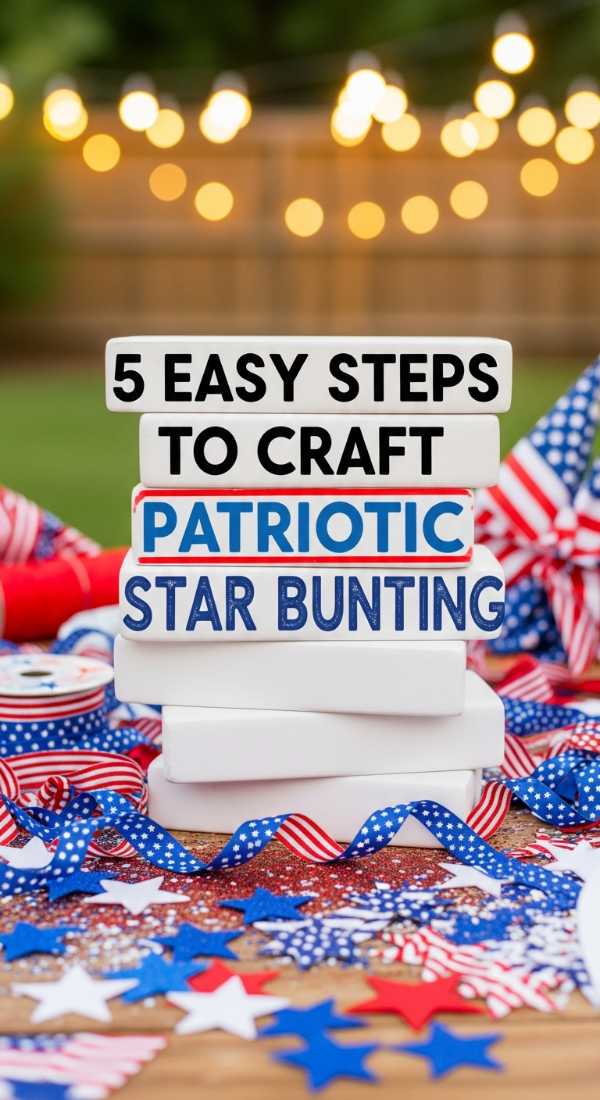 5 Easy Steps To Craft Patriotic Star Bunting 6a057da6c80f6