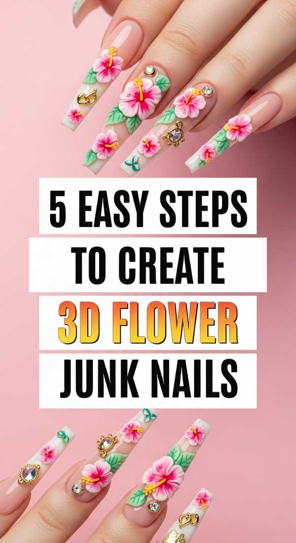 5 Easy Steps To Create 3d Flower Junk Nails 6a0f0ba62fe31