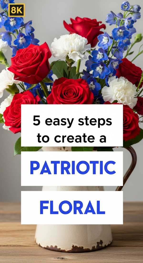 5 Easy Steps To Create A Patriotic Floral Centerpiece 6a057d87c3d31
