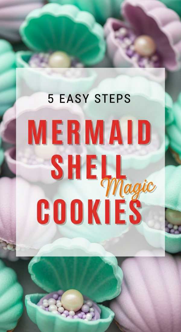 5 Easy Steps To Create Mermaid Shell Cookies 6a157b14edc0b