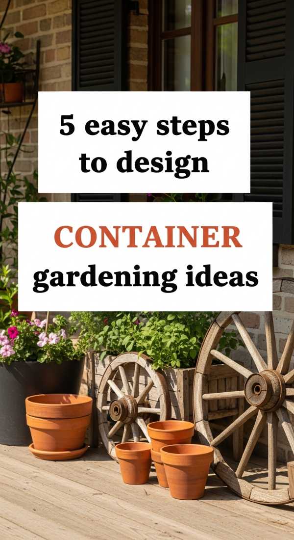 5 Easy Steps To Design Container Gardening Ideas 69f4858dbca45