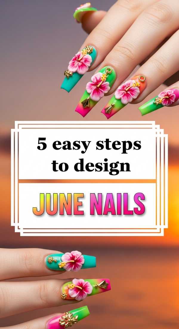 5 Easy Steps To Design June Nails 6a0f0dcd10317