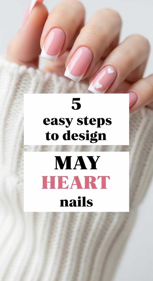 5 Easy Steps To Design May Heart Nails 69fb97566e452