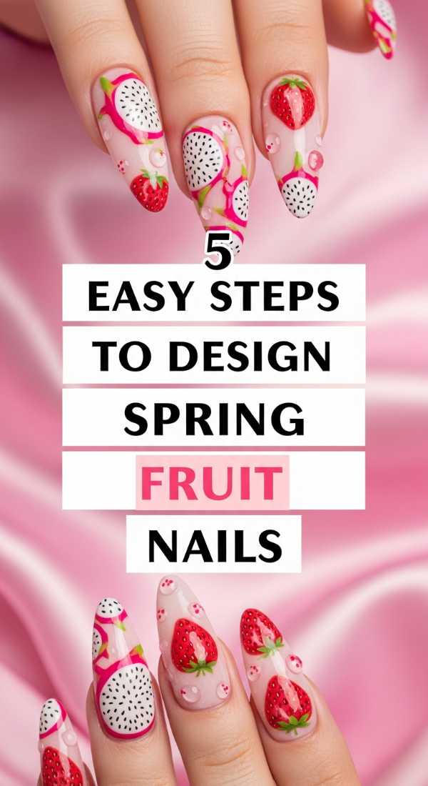 5 Easy Steps To Design Spring Fruit Nails 69ff5aac9460a