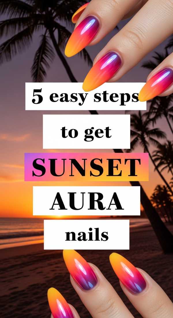 5 Easy Steps To Get Sunset Aura Nails 6a059b45d35e3