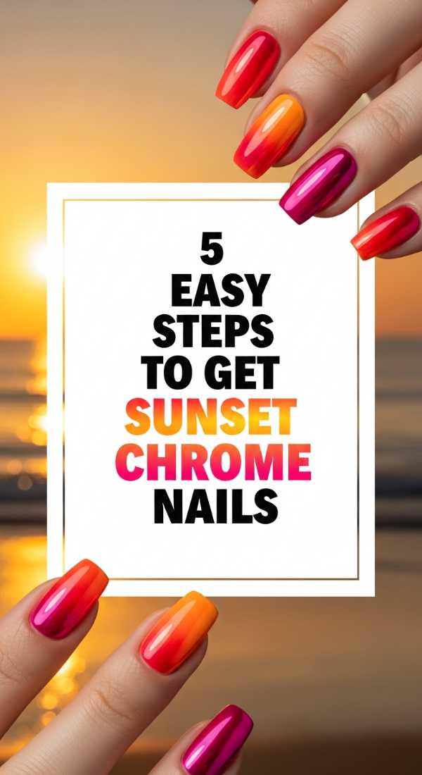 5 Easy Steps To Get Sunset Chrome Nails 6a0595bd40bc2