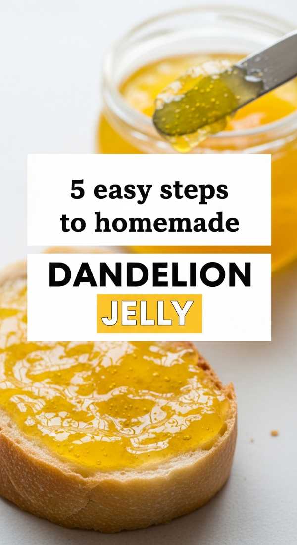 5 Easy Steps To Homemade Dandelion Jelly 69f47b4626b9f