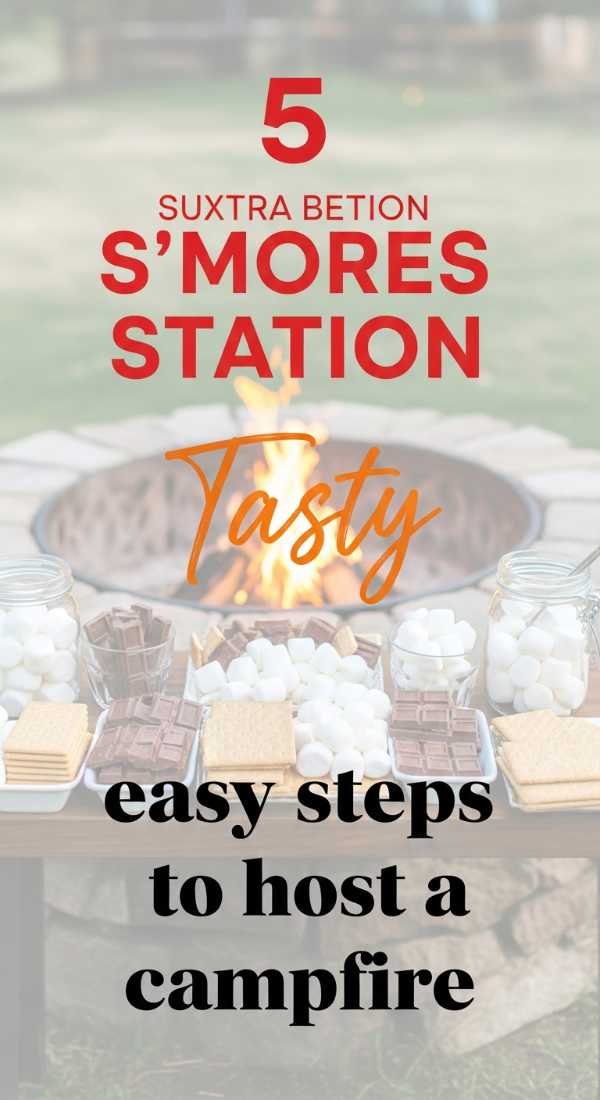 The Grad Party Playbook: Stunning Decor & Stress-Free Planning Tips 5 Easy Steps To Host A Campfire Smores Station 6a002e3ad9aa4