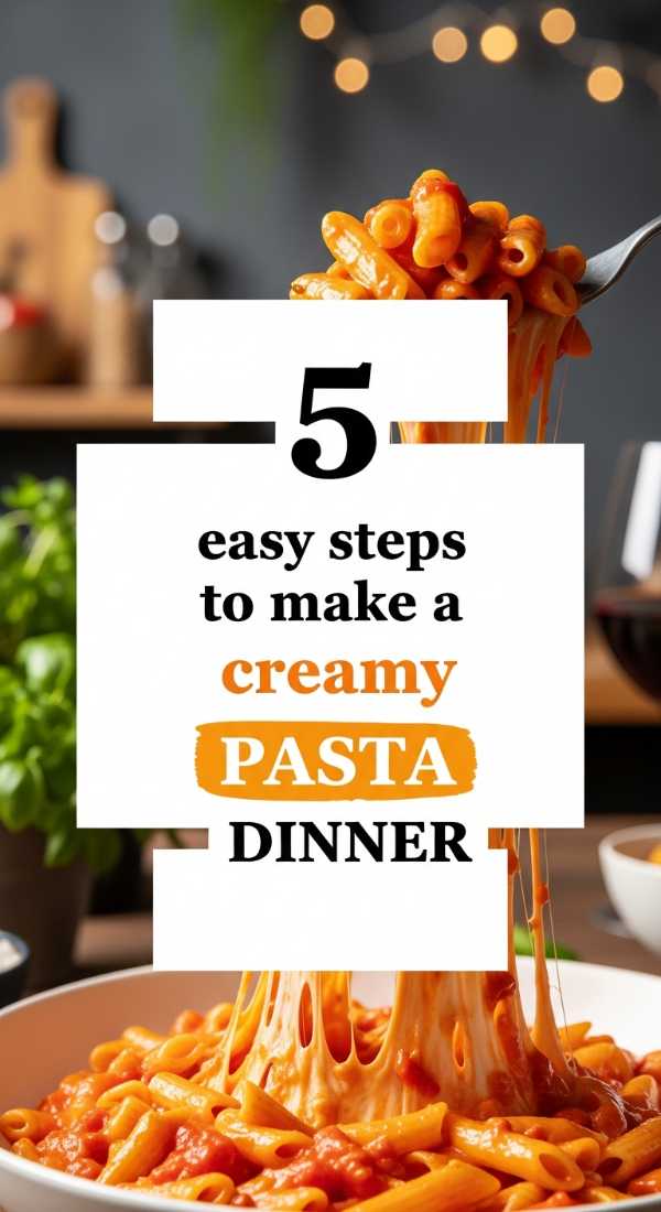 5 Easy Steps To Make A Creamy Pasta Dinner 69fc190d4bc4f