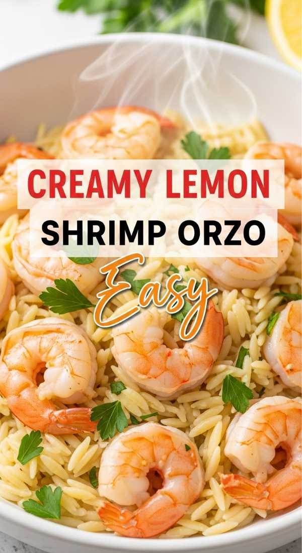5 Easy Steps To Make Creamy Lemon Shrimp Orzo 69f860b42f85e