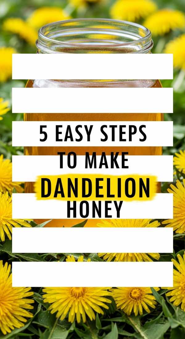 5 Easy Steps To Make Dandelion Honey 69f6f4bb73331
