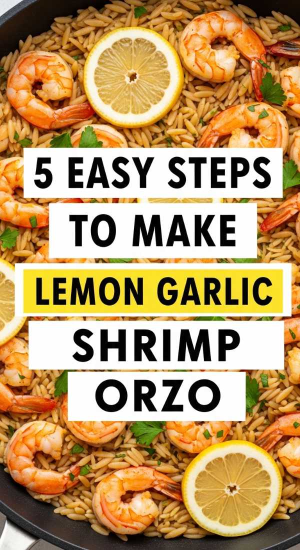 20-Minute Gourmet: Our Best Shrimp Orzo Collection 5 Easy Steps To Make Lemon Garlic Shrimp Orzo 69f6fdfd21f31
