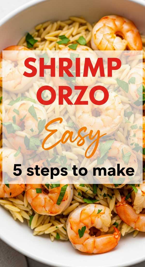 5 Easy Steps To Make Lemon Garlic Shrimp Orzo 69f860b6453eb
