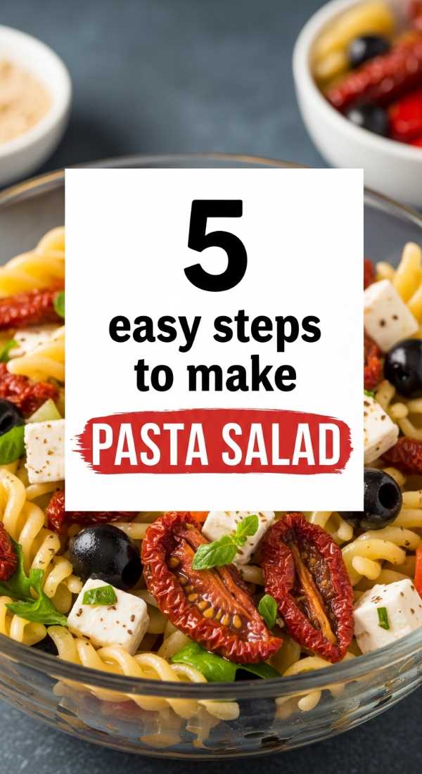 5 Easy Steps To Make Pasta Salad 6a142b40cd433