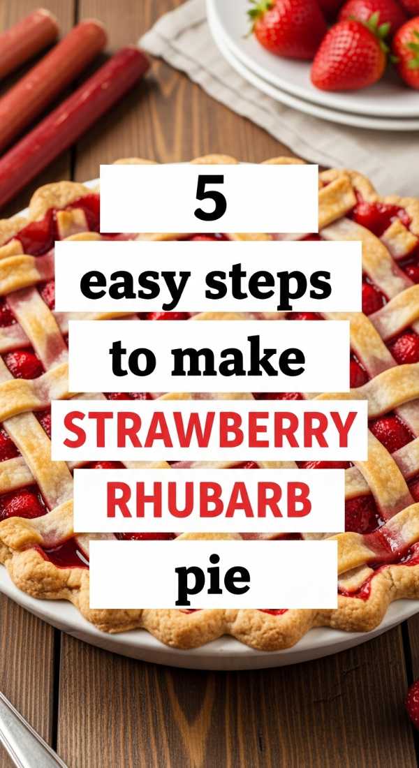 5 Easy Steps To Make Strawberry Rhubarb Pie 69fd8a9176597