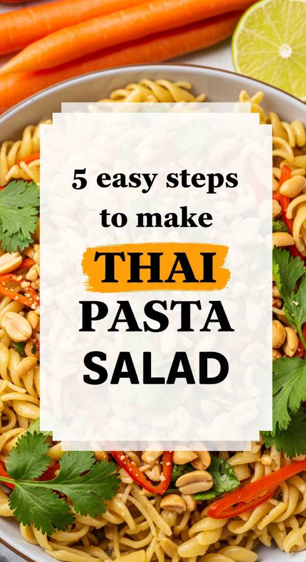 The Best of Both Worlds: Comforting Pasta and Refreshing Thai Salads 5 Easy Steps To Make Thai Pasta Salad 6a1096583ed9e