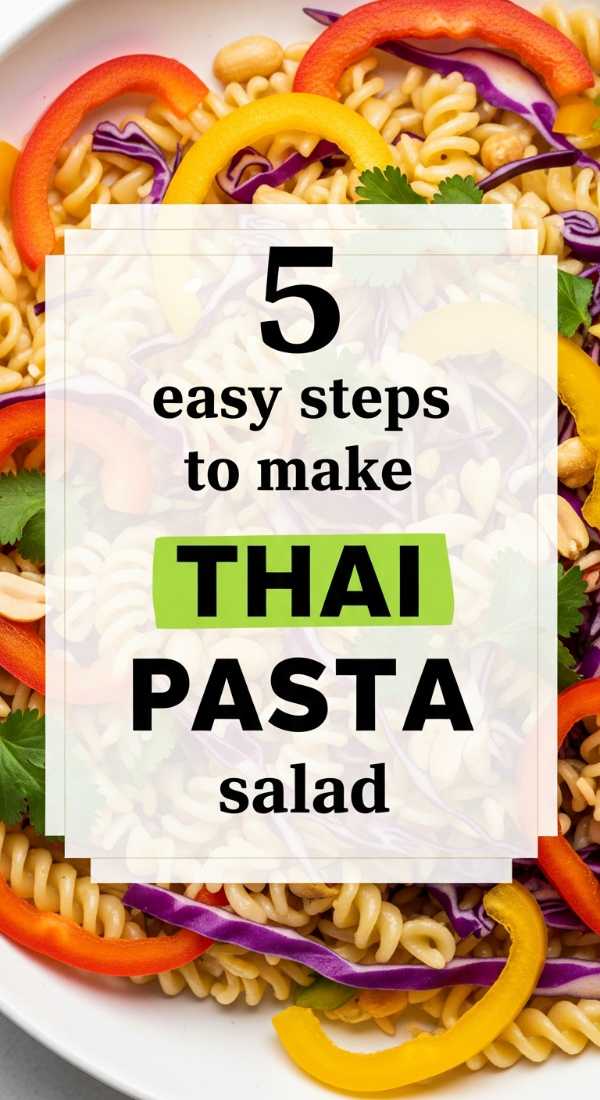 5 Easy Steps To Make Thai Pasta Salad 6a1097ab495ea