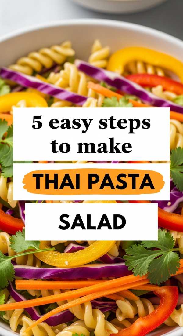 5 Easy Steps To Make Thai Pasta Salad 6a142b64b527d