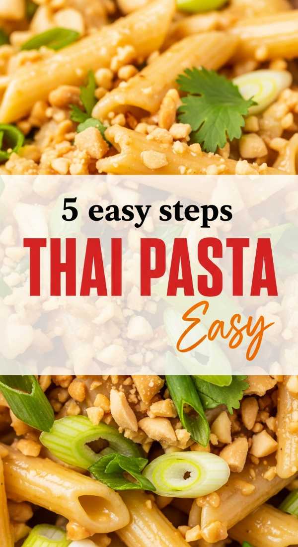 The Pasta Bible: Elevating Your Dinner with Ultimate Sauce Combos 5 Easy Steps To Make Thai Pasta Salad 6a1499d2c4363