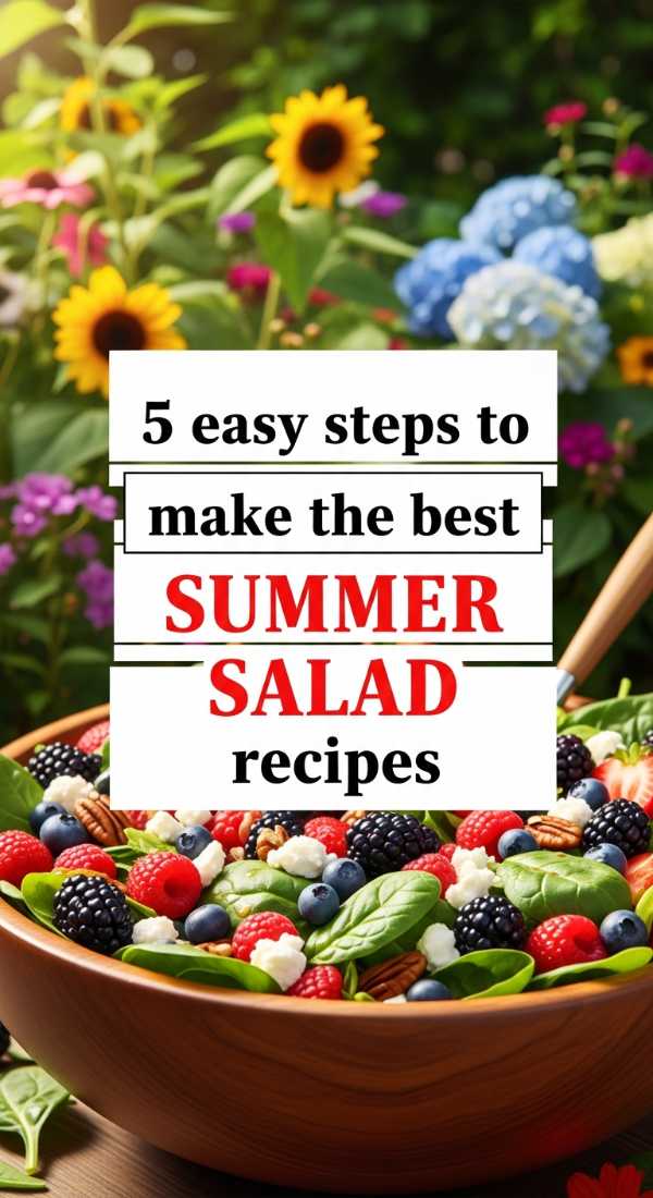 5 Easy Steps To Make The Best Summer Salad Recipes 6a00180f7f02c