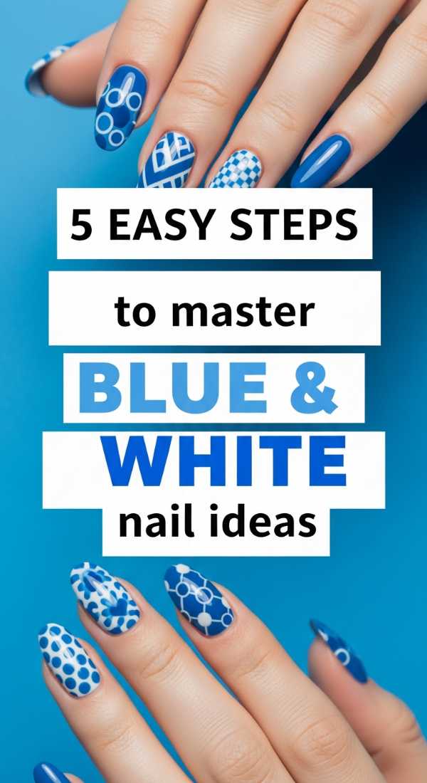 5 Easy Steps To Master Blue And White Nail Ideas 69f4c328825e2