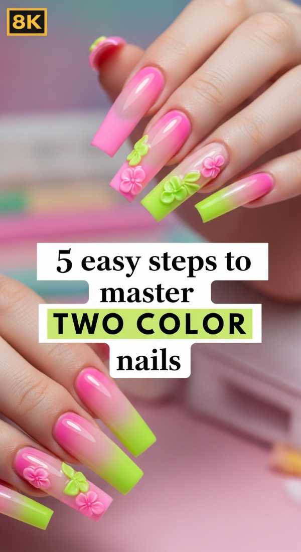 5 Easy Steps To Master Two Color Nails 6a0f0b8ec8cbf