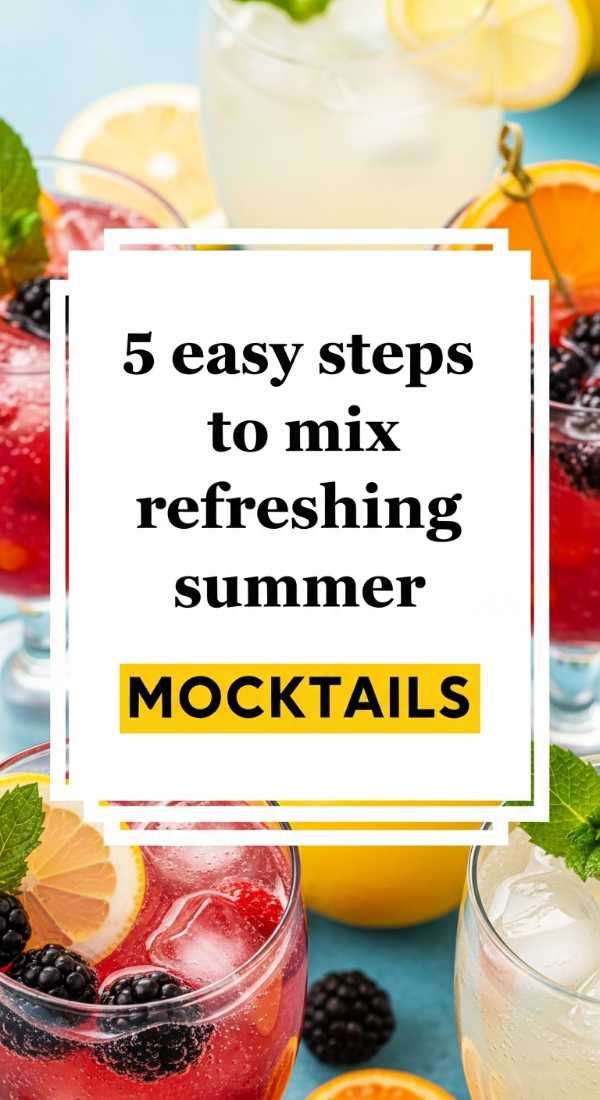5 Easy Steps To Mix Refreshing Summer Mocktails 6a0706d6c9f15