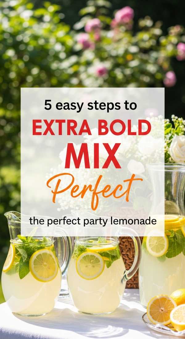 5 Easy Steps To Mix The Perfect Party Lemonade 69fc2682a70a3