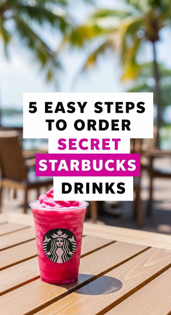 5 Easy Steps To Order Secret Starbucks Drinks 6a142eaba8d3e