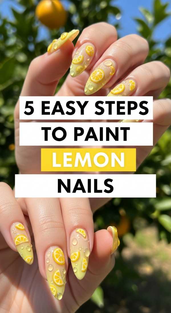 5 Easy Steps To Paint Lemon Nails 6a03311e56c26