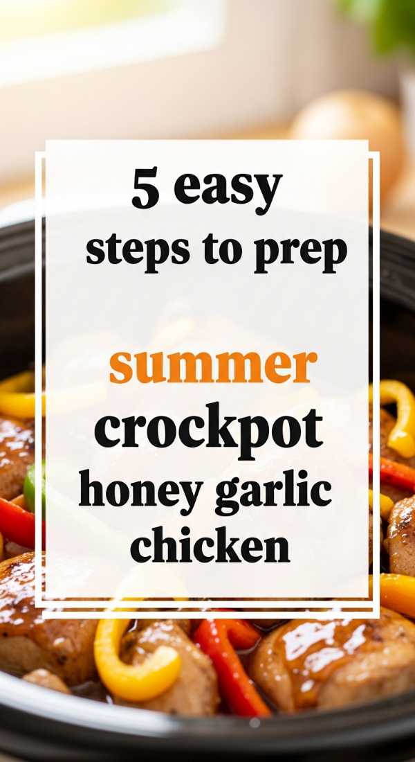 5 Easy Steps To Prep Summer Crockpot Honey Garlic Chicken 6a109f183ae48