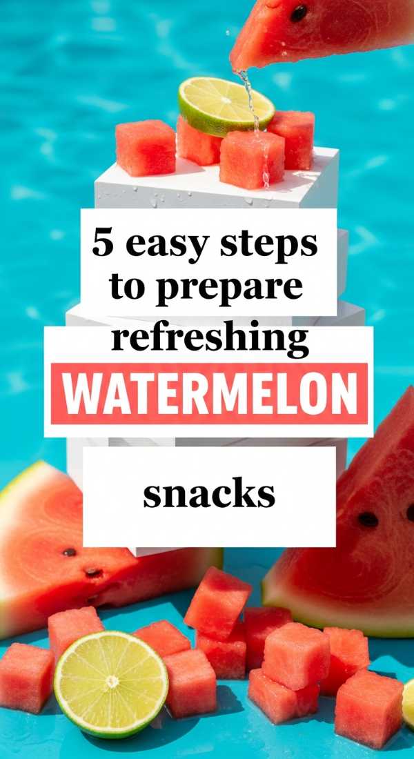 5 Easy Steps To Prepare Refreshing Watermelon Snacks 6a06c54c257dd