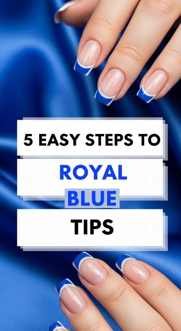 5 Easy Steps To Royal Blue Tips 69f4c11e4a425