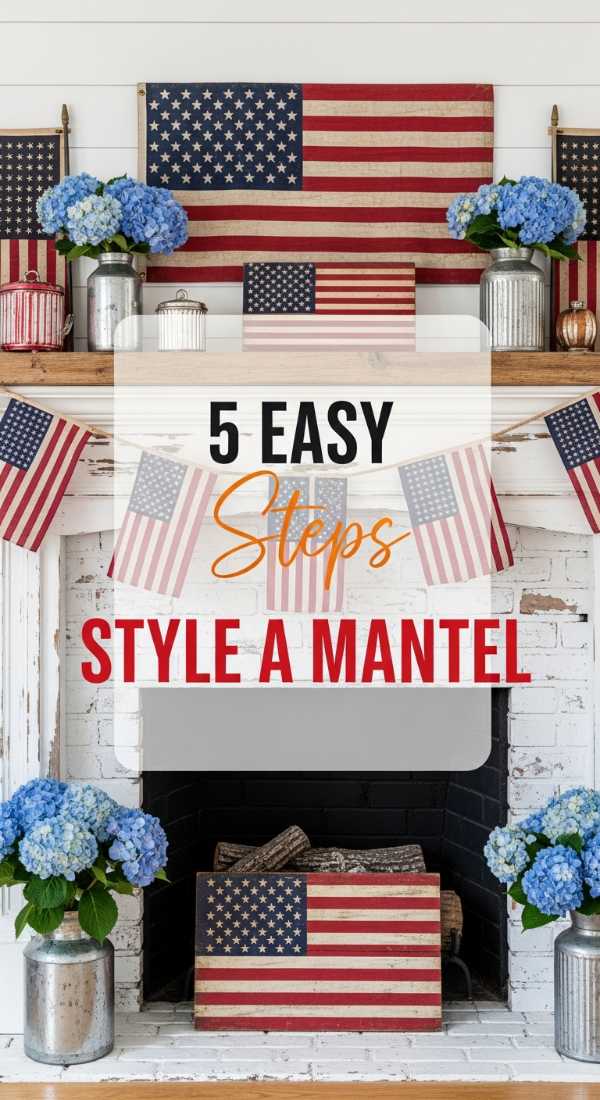 5 Easy Steps To Style A Mantel 6a0db3d2169fa