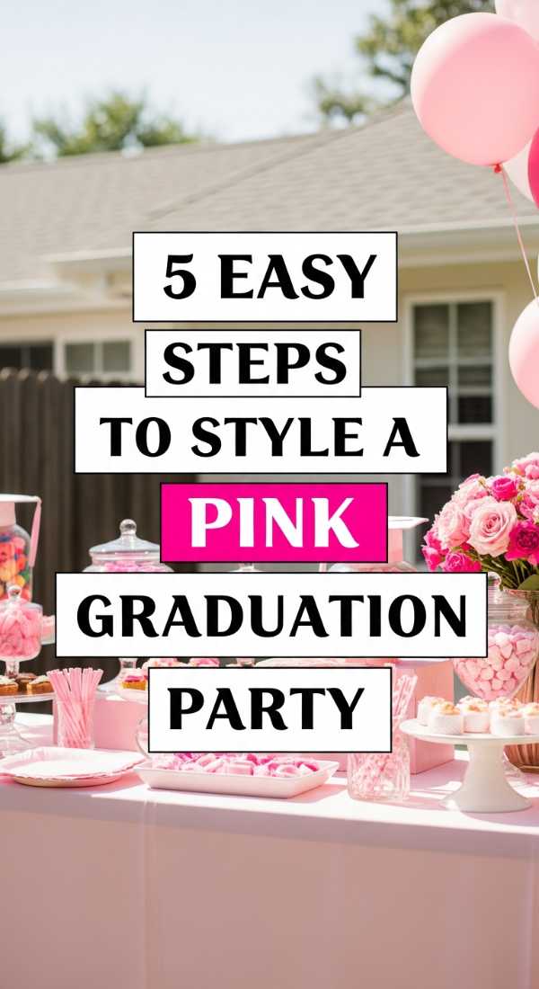 5 Easy Steps To Style A Pink Graduation Party 6a0de757132a3