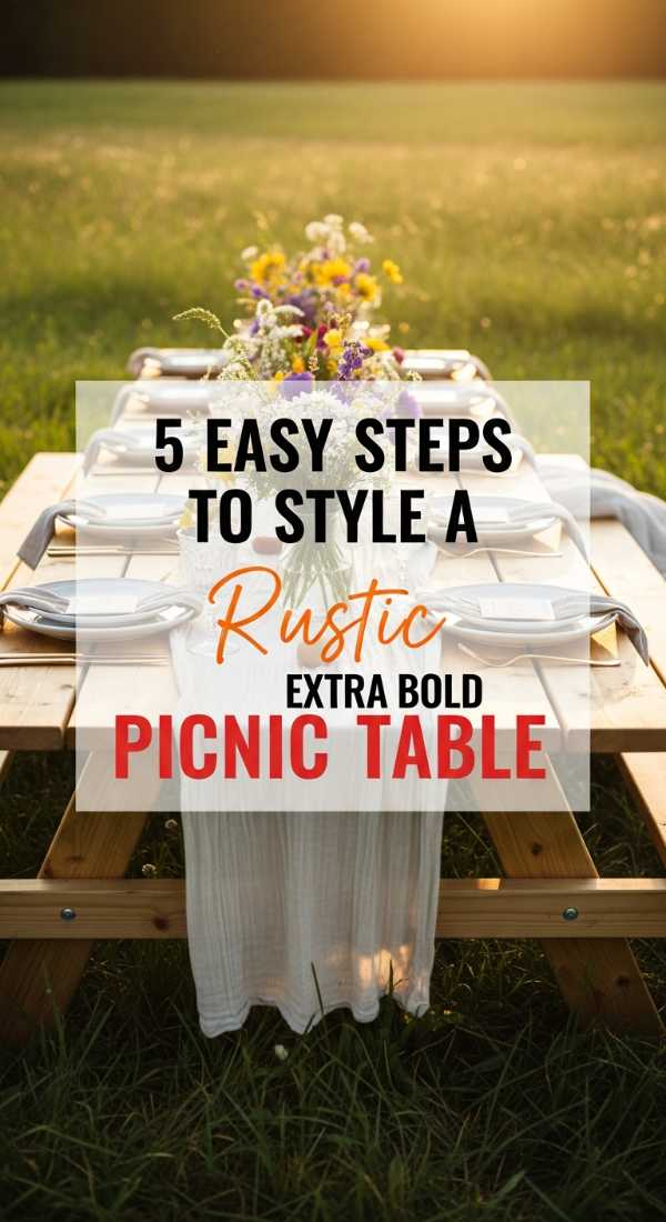 5 Easy Steps To Style A Rustic Picnic Table 6a0d98c0504f7