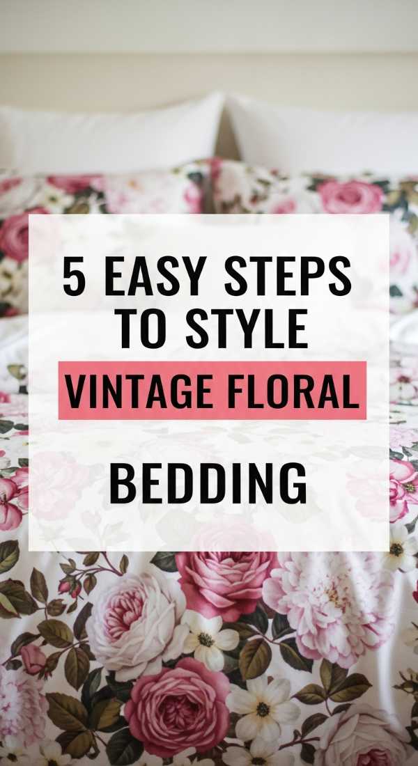 5 Easy Steps To Style Vintage Floral Bedding 69fdc28b272be