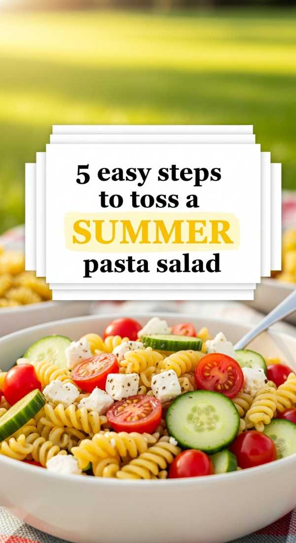 5 Easy Steps To Toss A Summer Pasta Salad 6a06cfe9e0ffc
